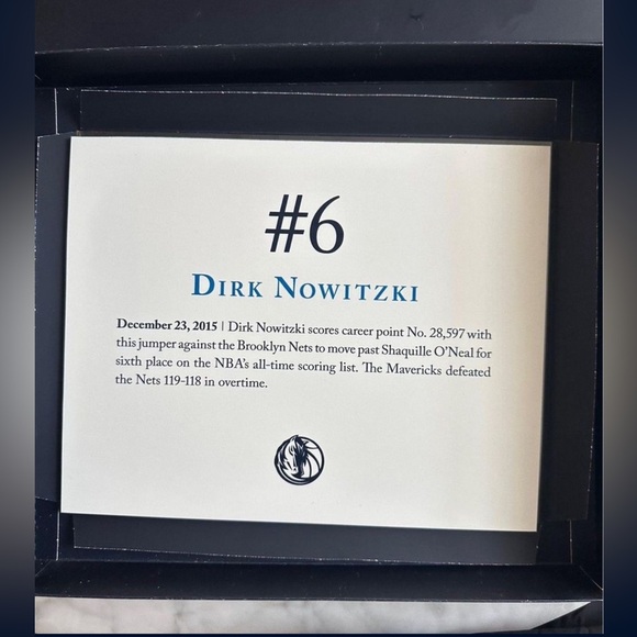 Dirk Nowitzki Holographic Picture career point
No. 28,597 - Picture 6 of 9